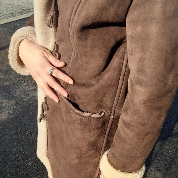 Beautiful Vintage Shearling Sheepskin- 100% Real/High Quality-Women's Size S - Picture 8 of 10
